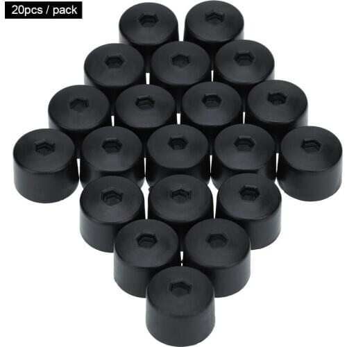 20Pcs 17mm Car Wheel Nut Cover Bolt Cap Removal Tool for VW Golf Bora Passat