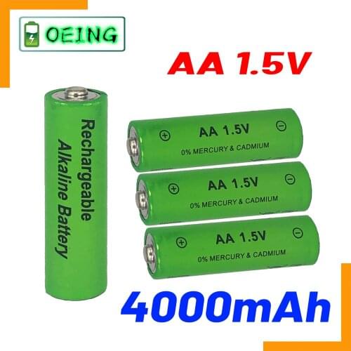 2021 NEW label 4000 MAH AA 1.5 V rechargeable battery,Nouvelles piles alcalines rechargeables
