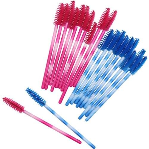 500Pcs Disposable Colorful Eyelash Brush Comb Mascara Wands Eye Lashes Extension Individual Applicator Eye Beauty Makeup