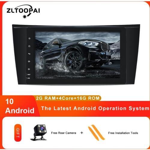 ZLTOOPAI 2 Din Car Multimedia Player Android10 Auto Stereo For Mercedes Benz E-Class W211 E300 CLK W209 CLS W219 GPS Radio IPS