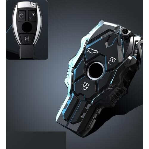 Zinc Alloy Silica Gel Key Cover For Mercedes Benz AMG A C E S Class GLC W203 W210 W176 E43 W213 E300 E400 Key protector cover