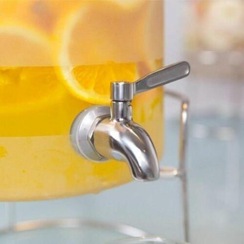 Stainless Steel Beverage Drink Water Dispenser Wine Barrel Spigot Faucet Tap Fine polishing and high gloss coating ensures long