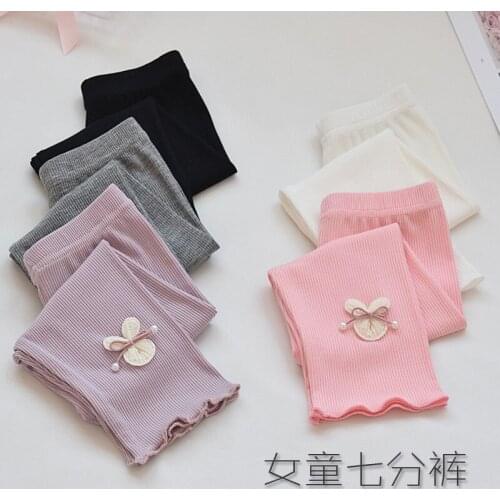 Girls' seven-point leggings summer thin pants summer baby little girl child pants