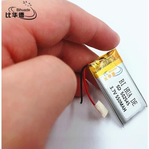 Li-Po 1PCS 502545 3.7V 550mah Lithium polymer Battery With Protection Board For MP3 MP4 MP5 GPS Glass Digital Product
