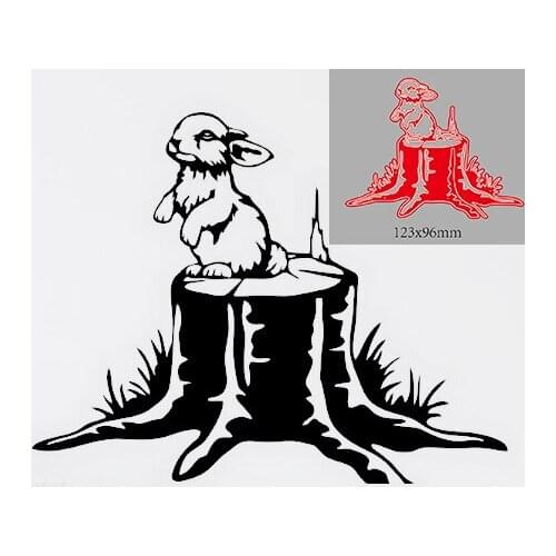 Rabbit Stump Shape Metal Cutting Die DIY for Scrapbooking Decoration Crafts