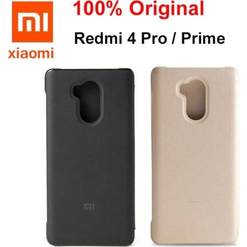 Original Xiaomi Redmi 4 Prime Luxury PU Leather Case for Xiaomi Redmi 4 Pro Cover PC + PU Leather Smart flip Redmi 4 case 5"