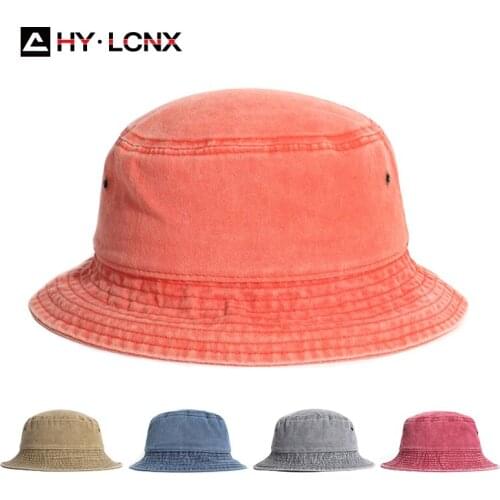 Harajuku Bucket Hat Casual Denim Unisex Fisherman Caps Hip Hop Men Womens Panama Cap Beach Sun Fisherman Boonie Hats Mens Hat