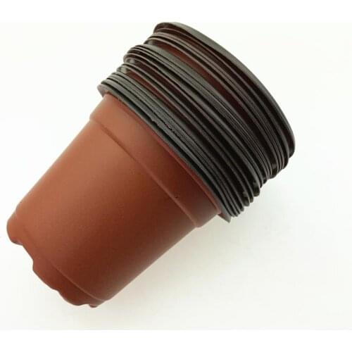 Plastic Seedling Pot Double Color Flowerpot Nutrition Cup Nutrition Bowl Planting Transplanting Basin Not Damage Seedling Cup