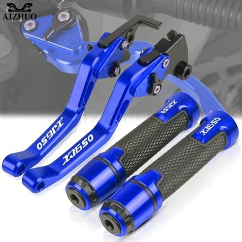 Motorcycle CNC Brake Clutch Levers Hand Grips FOR YAMAHA XJ650 XJ 650 1980-1985 1984 1983 1982 1981 Handlebar Handle Bar Grip