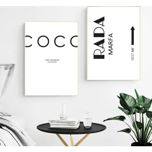 Scandinavian Decor I don't do fashion Nordic Art Decor Posters and Prints Wall Pictures for Living Room Wall Art Canvas Prints