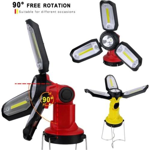 Foldable lantern flashlight LED Garage Light potable Maintenance Light Work Light Rechargeable Emergency Tent Lamp