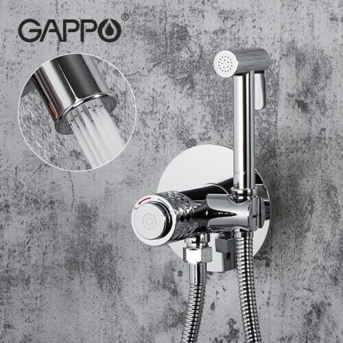 GAPPO Bidet Faucets Brass Bathroom Shower Solid Bidet Faucet Muslim Ducha Hygienic Shower Hot Cold Water Mixer Tap Toilet Fauce