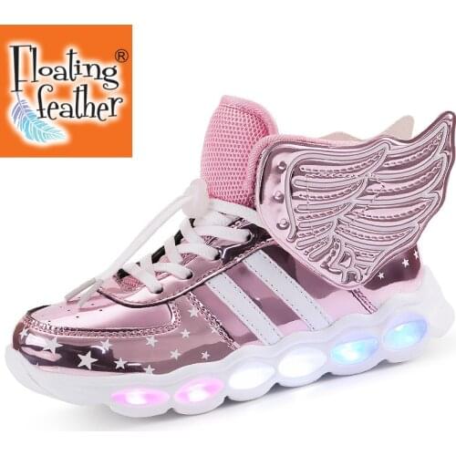 Luminous Sneakers Boy Girl Cartoon LED Light Up Shoes Glowing with Light Kids Shoes Children Led Sneakers Brand Kids Boots