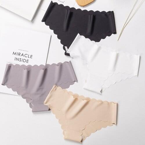 1 Pcs Seamless Underwear Womens Sexy Briefs Comfort Intimates Pure Color Low-Rise Briefs Panties Women Fashion Sexy Lingerie