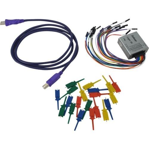 USB Logic Analyzer Multi System Compatible Official Version Sampling Rate 100 MHz 16 Channel For ARM FPGA