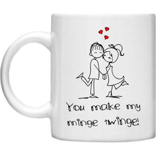 You Make My Minge Twinge Funny Mugs Valentines Day Birthday 11oz Mug