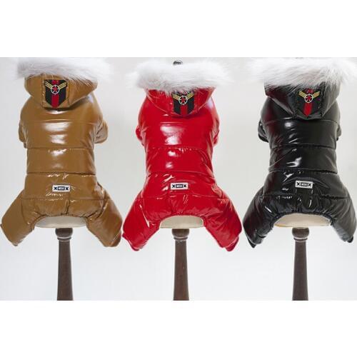 Winter Pet Dog Clothes Warm Pet Plush Coat Jacket four leg Jumpsuit Puppy Clothes Small Dog Costume Apparel Outfit Ropa Perro