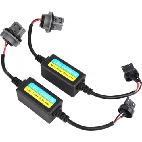 2Pcs Load Resistor Decoder Resistor Interior Car Accessories T20 T443 LED Turn Signal Brake Light Error Free Anti Flicker