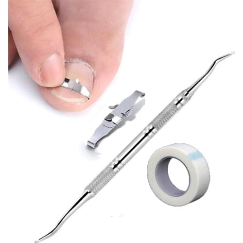 3pcs/1PC Stainless Ingrown Foot Care Tool Toe Nail Fixer Pedicure Recover Embed Toenail Correction Lifter Tool Kit Inset Buckle