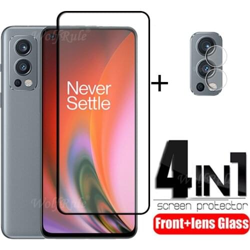 4-in-1 For Oneplus Nord 2 5G Glass For Oneplus Nord 2 5G Tempered Glass Full Screen Protector For Oneplus Nord 2 5G Lens Glass