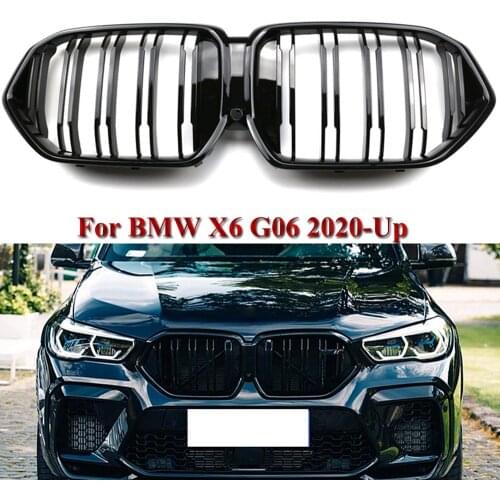 ABS Fit for BMW X6 G06 M-Performance Shiny Black Front Hood Grille 2020
