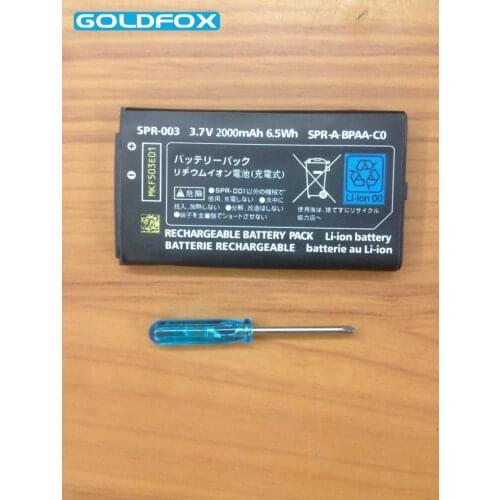 2000mAh 3.7V Rechargeable Lithium-ion Battery For Nintend 3DS LL/XL 3DSLL 3DSXL NEW 3DSLL NEW 3DSXL Replacement Battery + Tool