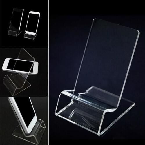 Acrylic Business Card Rack Transparent Card Clip Display Office Stationery Bracket Supplies