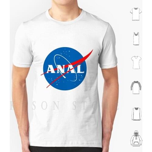 Anal T Shirt Print For Men Cotton New Cool Tee Anal Parody Logo Lewd