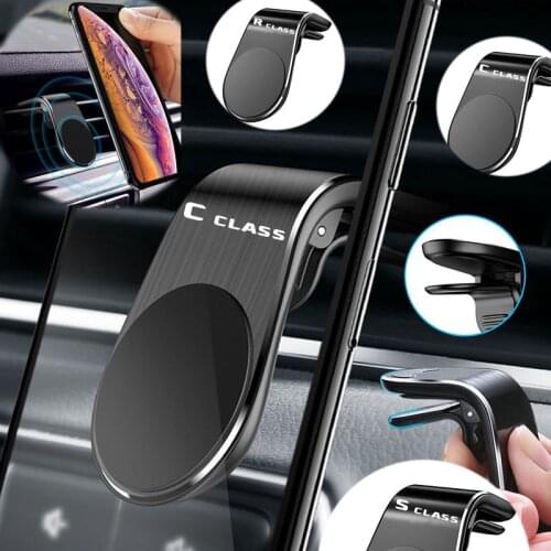 Car Styling Magnetic Universal Car Phone Holder Air Vent Mount Stand Car GPS for Mercedes Benz A C E R S CLASS accessories