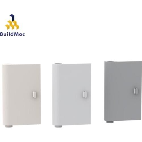 BuildMOC 58380 Right door 1×3×4 IDD 3192 58380 For Building Blocks Parts DIY Construction Creative g