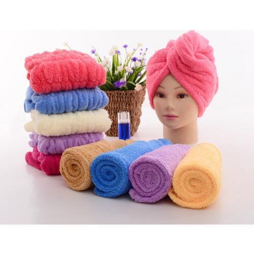 Quick Magic Dryer Microfiber Hair Fast Drying Towel Wrap Turban Bath Hat Cap Drop shipping