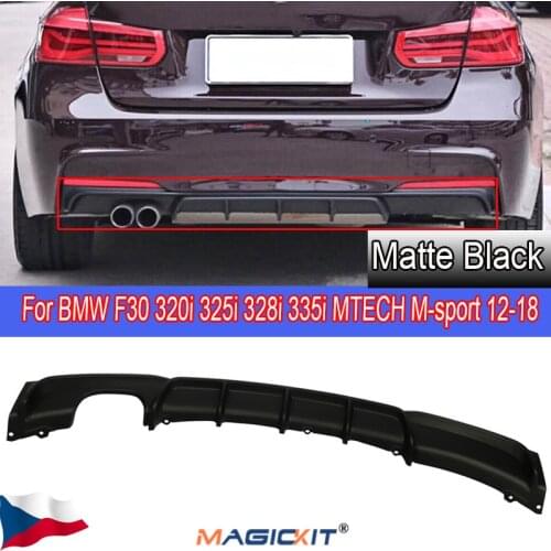 MagicKit FOR BMW F30 F31 3 SERIES 2012-2018 M SPORT PERFORMANCE REAR BUMPER DIFFUSER TWIN EXHAUST