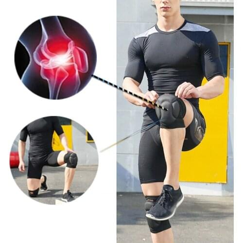 Pads Men Women Breathable Crashproof Knee Sleeve Football Ball Sports Training Knee Cap Thicken Patella Knee Brace Support