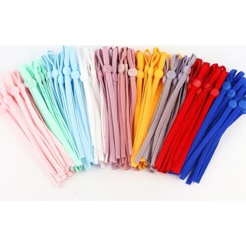 50/1000Pcs Colorful Adjustable Mask Sewing Elastic Band Cord Buckle Stretchy Mask Earloop Lanyard Earmuff Rope DIY Making Supply
