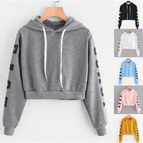 Aesthetic Hoodie Womens Autumn Long Sleeve Hoodie Sweatshirt Letters Hooded Pullover Tops sudaderas para mujer толстовка женская
