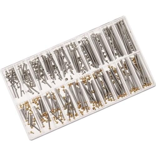 Watch Pin Friction Strap Pressure Bars with Rivet Ends Size 10mm-28mm Set Wristwatch Strap Stud