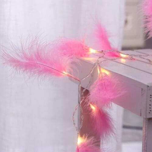 5m/3m Feather Copper Wire String Light Fairy Garland Christmas Decorations for Home Patio Navidad 2021 Natal New Year Decor Gfit