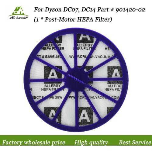 For Dyson DC07 DC14 Purple Post-Motor HEPA Filter Replaces for Dyson DC-07 DC-14 Vacuum Part # 901420-02, 90142002 Accessory