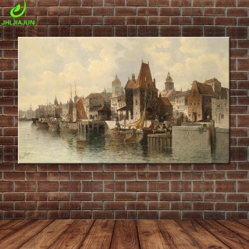 JHLJIAJUN Canvas Painting Middle Earth Epoch Nordic HD Wall Art Modular Print And Poster For Bedroom Dining Living Home Decor