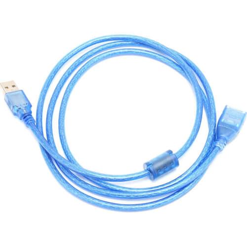 Data Line Male to Female Brass Double Shield USB 2.0 Extension Cable for Data Transmission USB Extension Cable