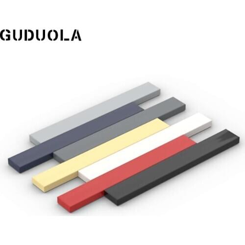 Guduola Tile 1 x 8 4162 Building Block Spcial Brick Plate MOC Build Small Praticle Blocks Toys for Kid 40pcs/lot