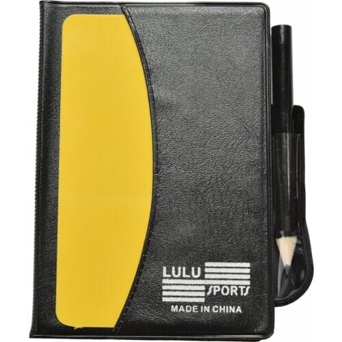 Referee Red/Yellow Cards Wallet Pencil Notebook Set portable Sport Football equipment