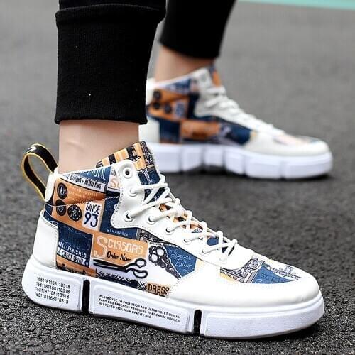 Shoes Men Casual High Top Outdoor Sneakers Women Vulcanized Shoes Platform Quality Mens Walking Shoes Tenis Masculino Adulto