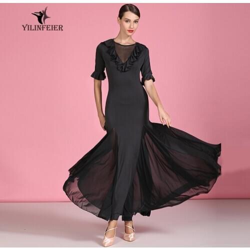 New ballroom dance competition dress dance ballroom waltz dresses standard dance dress women ballroom dress S9061