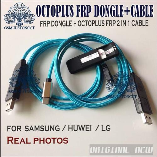2019 Newest sales ORIGINAL Octoplus FRP tool dongle + USB UART 2 IN 1 Cables for Samsung Huawei lg