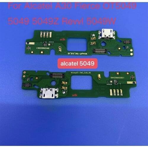 New USB Port Charging Board For Alcatel A30 Fierce OT5049 5049 5049Z Revvl 5049W USB Charging Dock Port Flex cable Repair Parts