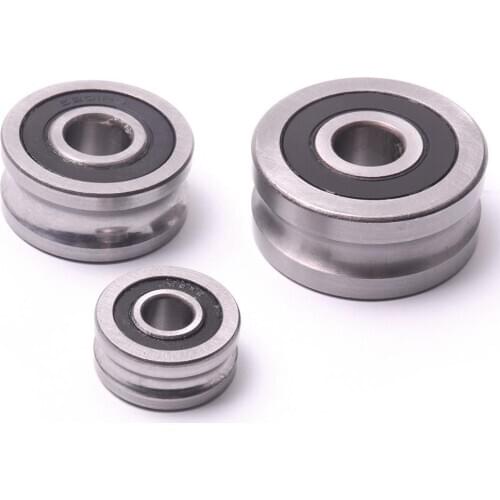 1Pcs Bearing steel Ball Bearing U Groove Sealed Track Guide Rail Bearing Strong Driving Capacity for high running speed