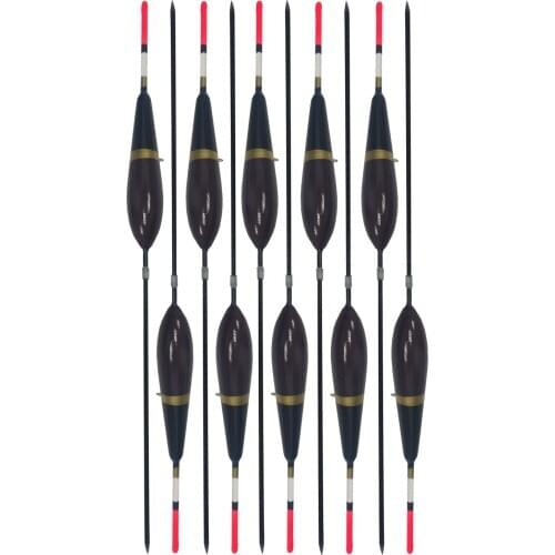 10Pcs Fishing Bobber Cork Floats 18.5cm/7.28in Antenna Balsa Wood 1g Hard Long Tail Vertical Floats