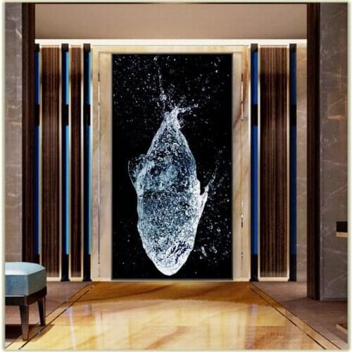 Transparent Whale Abstract Modern Minimalist Decorative Canvas Painting Whale Wall Home Hotel Wall Painting Fish Animal Print