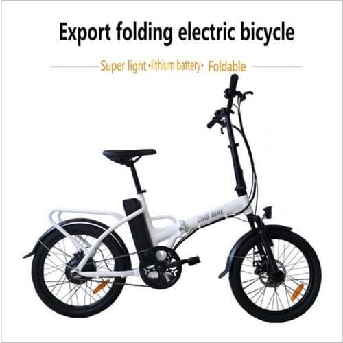 Export Foldable Electric Bicycle 20 Inch Lithium Battery Assisted Mobility Electric Bicycle Male And Female Small Battery Car